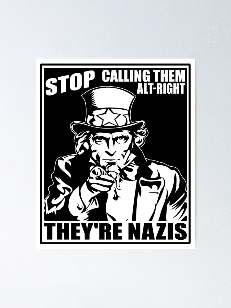 Thumbnail 1 of 3, Poster, Anti Alt Right designed and sold by EthosWear.