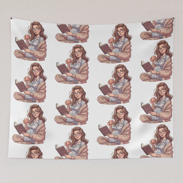 Item preview, Reading Girls | Whimsically Bookish and Empoweringly Literary Graphic designed and sold by Tw1nsAIArt.
