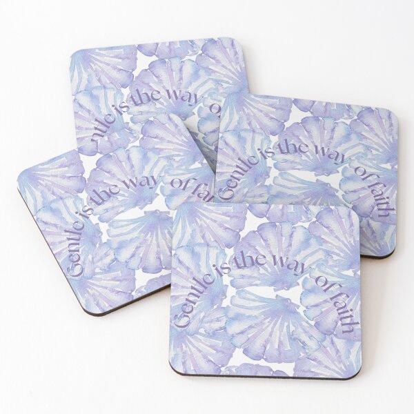 Item preview, Misk and Moon | Seashell Watercolor with Gentle Faith Quote designed and sold by MiskAndMoon.