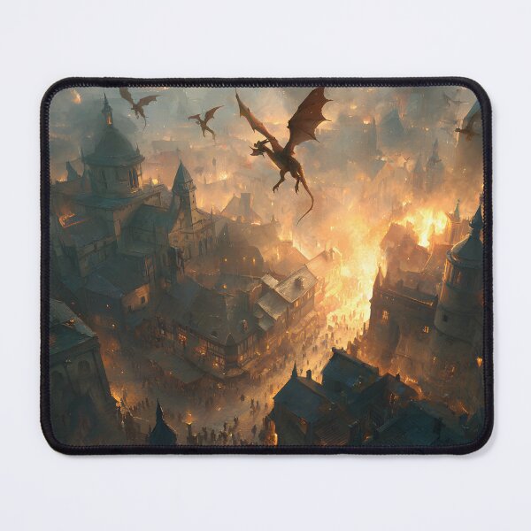 Item preview, Inferno Over the Ancient City designed and sold by oanaunciuleanu.