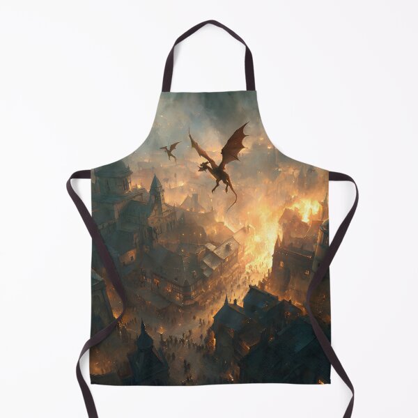 Item preview, Inferno Over the Ancient City designed and sold by oanaunciuleanu.