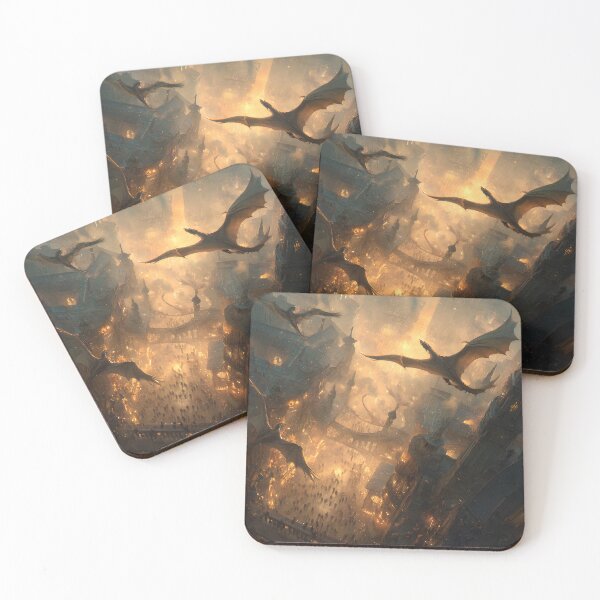 Item preview, Inferno Over the Ancient City designed and sold by oanaunciuleanu.