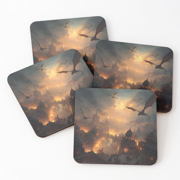 Item preview, Inferno Over the Ancient City designed and sold by oanaunciuleanu.