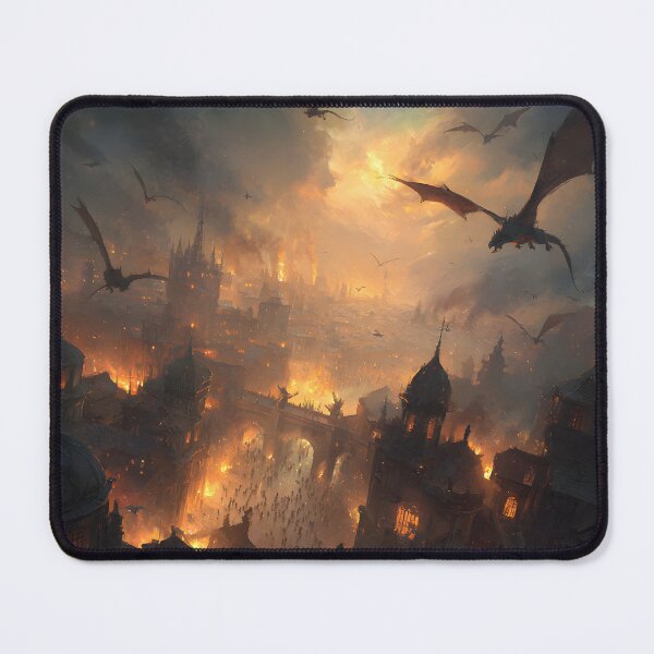 Item preview, Inferno Over the Ancient City designed and sold by oanaunciuleanu.