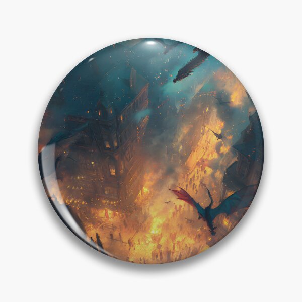 Item preview, Inferno Over the Ancient City designed and sold by oanaunciuleanu.