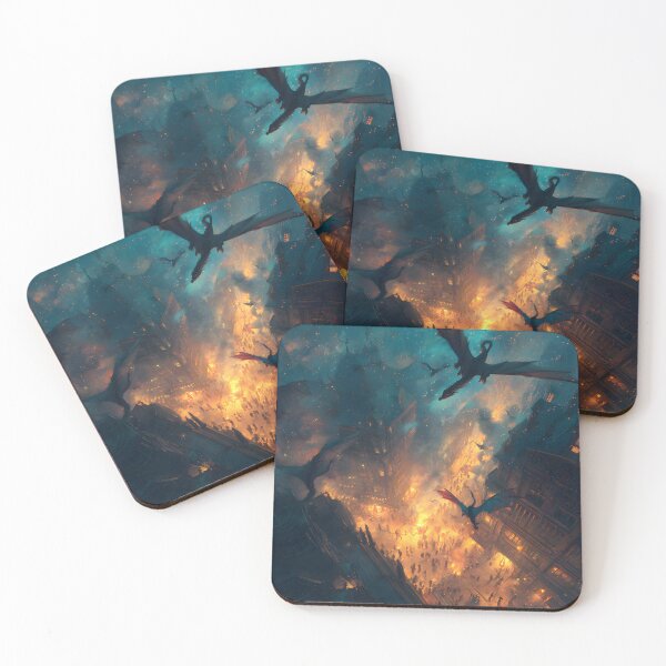 Item preview, Inferno Over the Ancient City designed and sold by oanaunciuleanu.