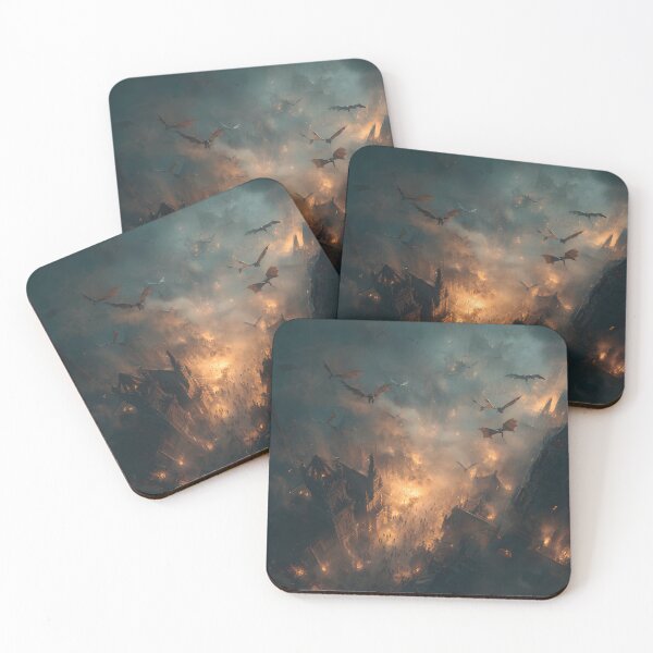 Item preview, Inferno Over the Ancient City designed and sold by oanaunciuleanu.