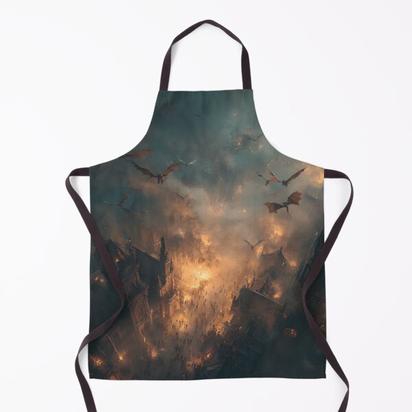 Item preview, Inferno Over the Ancient City designed and sold by oanaunciuleanu.