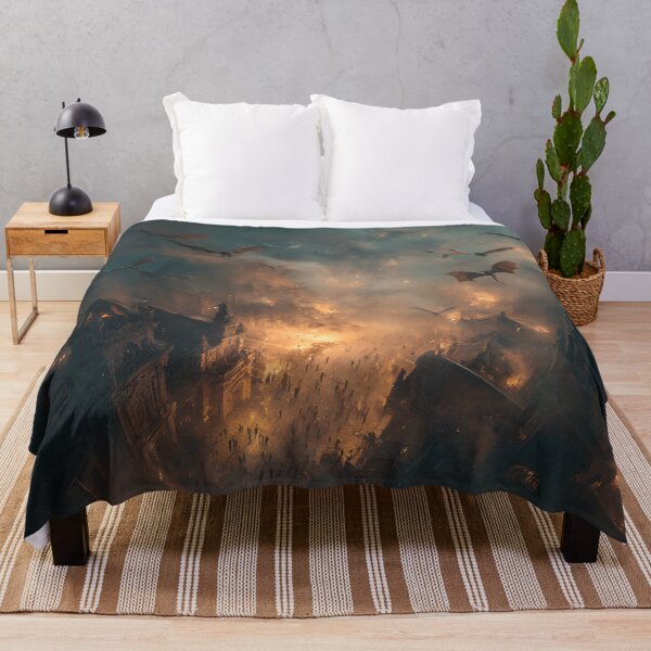 Item preview, Inferno Over the Ancient City designed and sold by oanaunciuleanu.