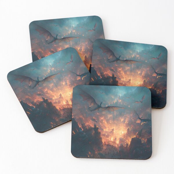 Item preview, Inferno Over the Ancient City designed and sold by oanaunciuleanu.
