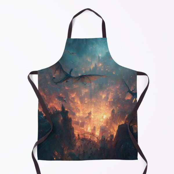 Item preview, Inferno Over the Ancient City designed and sold by oanaunciuleanu.