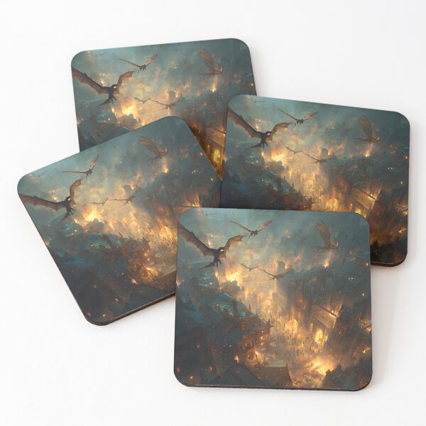 Item preview, Inferno Over the Ancient City designed and sold by oanaunciuleanu.