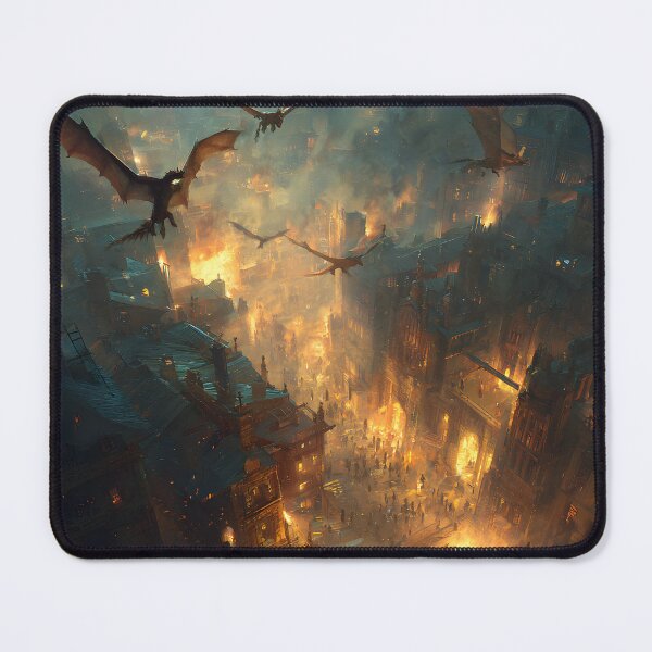 Item preview, Inferno Over the Ancient City designed and sold by oanaunciuleanu.