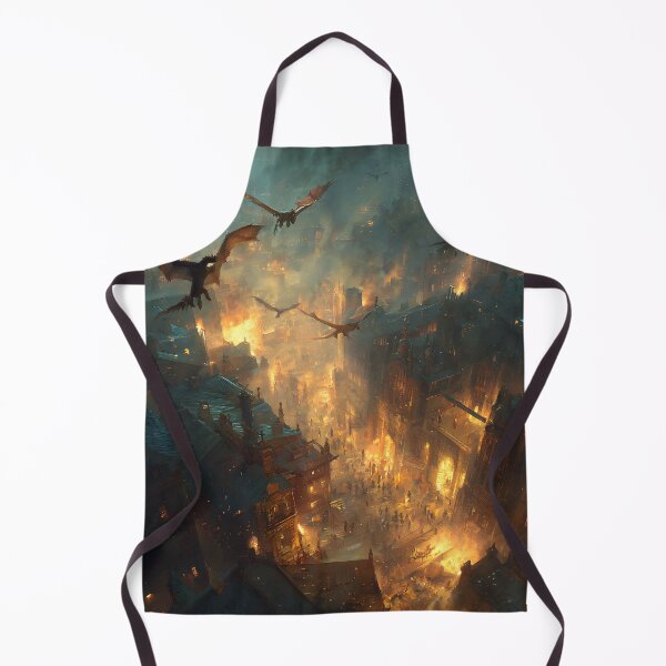 Item preview, Inferno Over the Ancient City designed and sold by oanaunciuleanu.