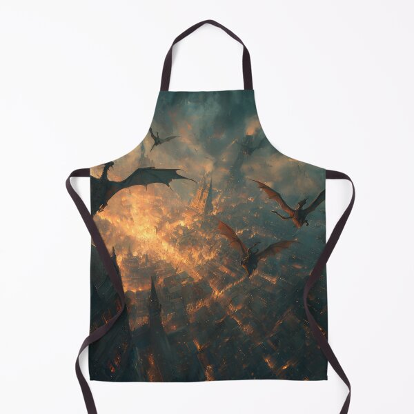 Item preview, Inferno Over the Ancient City designed and sold by oanaunciuleanu.