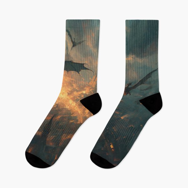 Item preview, Inferno Over the Ancient City designed and sold by oanaunciuleanu.