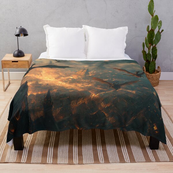 Item preview, Inferno Over the Ancient City designed and sold by oanaunciuleanu.