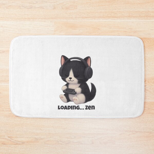 Item preview, Loading… Zen – Gamer Cat with Headphones and Handheld Console designed and sold by ArtByAlgorithms.