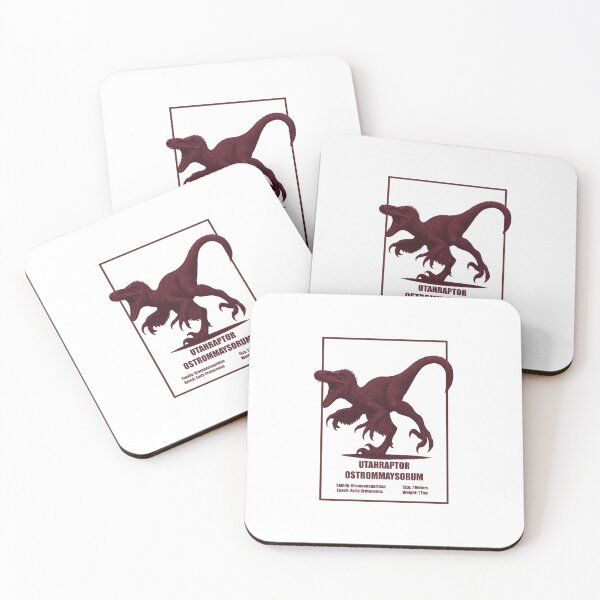 Item preview, Utahraptor Ostrommaysorum – Vintage Dinosaur Illustration designed and sold by SlatoMato.