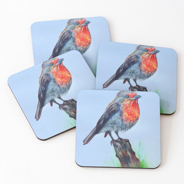 Item preview, Colourful Red-breasted Bird designed and sold by Creatiefs.