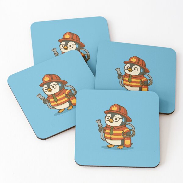 Item preview, Penguin Firefighter – The Coolest Hero in the Heat designed and sold by Your Buddy Anthony.