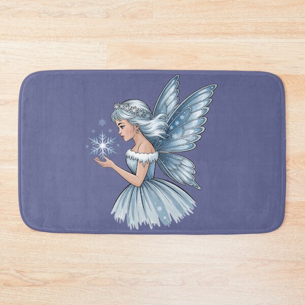 Item preview, Winter Fairy with Snowflake and Sparkling Blue Wings designed and sold by BirdsnStuff.