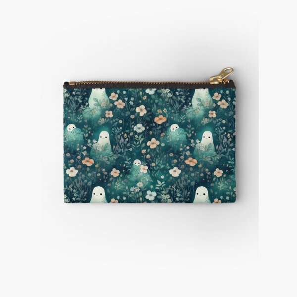 Item preview, Cute Ghosts in Floral Garden – Whimsical Spooky Cottagecore Pattern designed and sold by PietyandDesire.