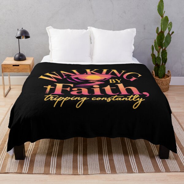 Item preview, Walking By Faith Tripping Constantly Minimalist Christian T-Shirt designed and sold by ketkacreations.