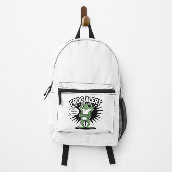 Item preview, "FROG ALERT: Don't Question The Frog" Funny Meme designed and sold by DMNindustries.