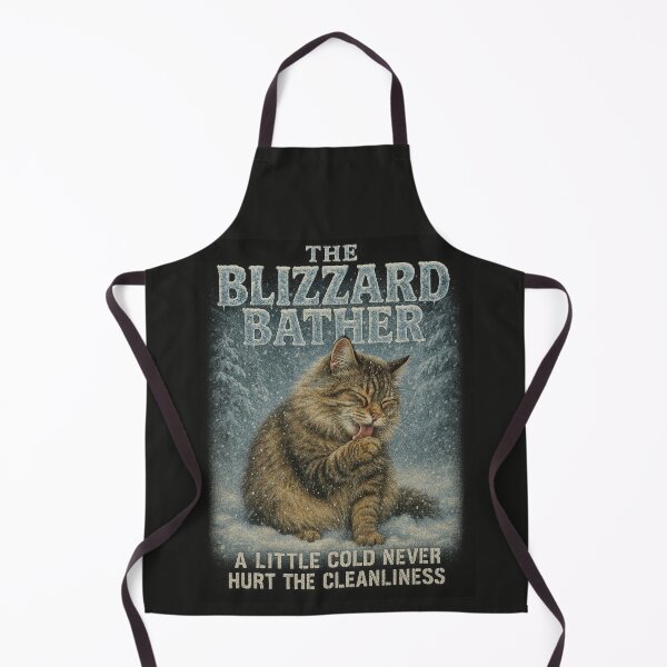 Item preview, The Blizzard Bather Funny Siberian Cat 90s Bootleg Tee designed and sold by catastrocat.