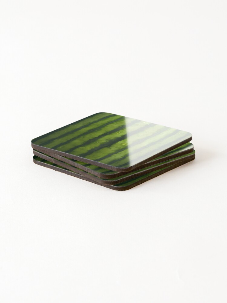 Thumbnail 4 of 5, Coasters (Set of 4), Watermelon Rind designed and sold by OriginalBeerCat.