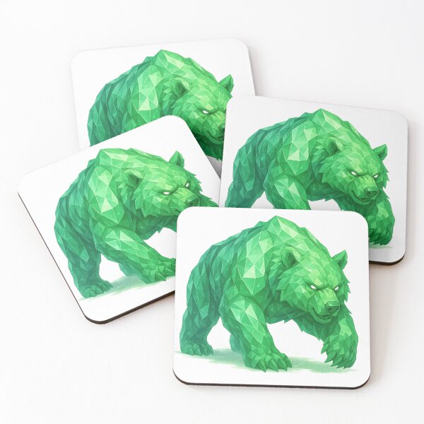 Item preview, Emerald Crystal Bear – Earth Elemental Beast designed and sold by ElementalBeast1.