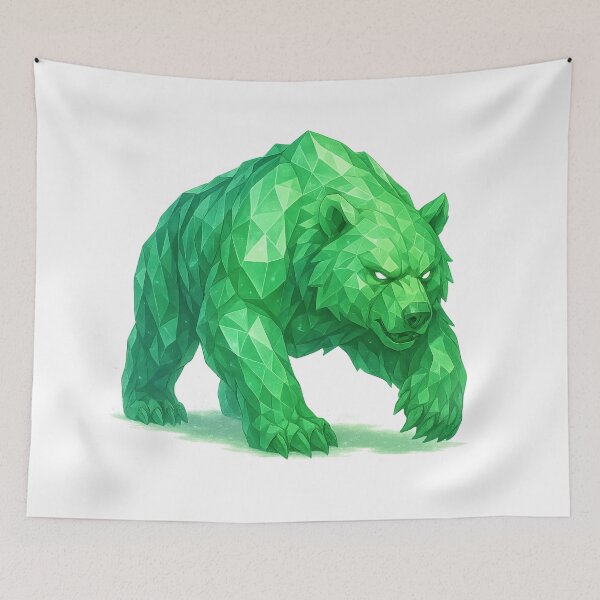 Item preview, Emerald Crystal Bear – Earth Elemental Beast designed and sold by ElementalBeast1.