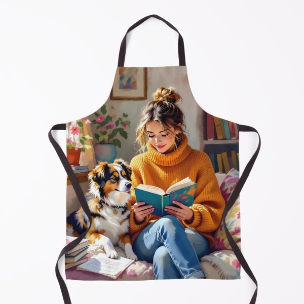 Item preview, Girl Reading With Her Cat In Cozy Room - Bookish Girl Aesthetic designed and sold by Wiss2Arts.