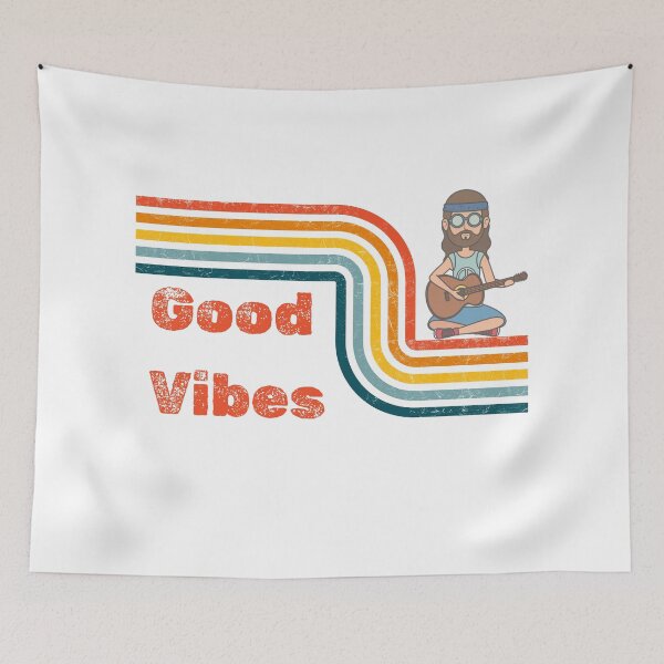 Item preview, Retro Good Vibes Hippie Design designed and sold by BlesstB.