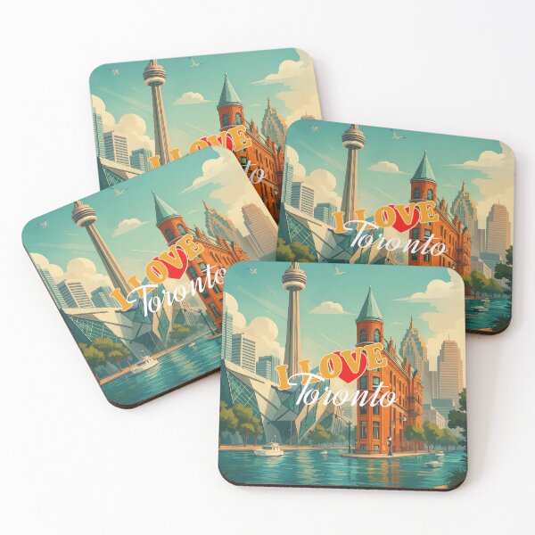 Item preview, Greetings from TORONTO CANADA - Modern Colorful City View designed and sold by Earth Celebration Designs.