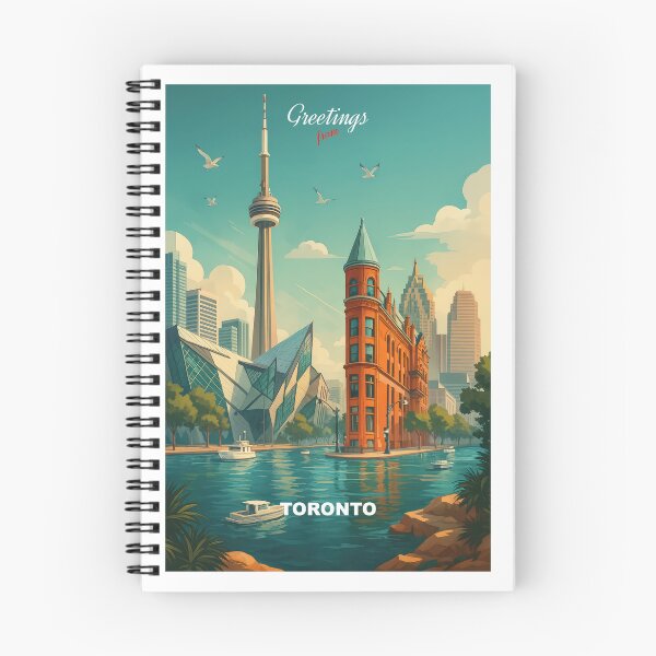 Item preview, Greetings from Toronto, Canada – Modern Colorful City View designed and sold by Earth Celebration Designs.
