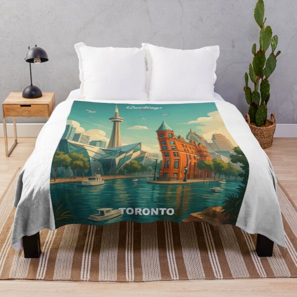 Item preview, Greetings from TORONTO CANADA - Modern Colorful City View designed and sold by Earth Celebration Designs.