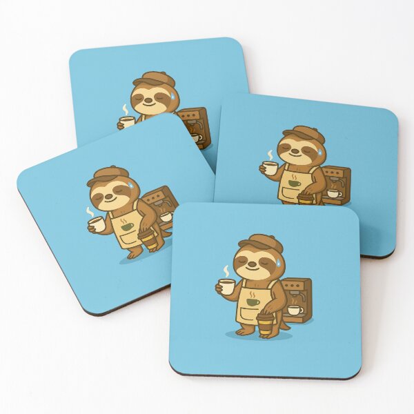 Item preview, Sloth Barista – Brewing at a Glacial Pace designed and sold by Your Buddy Anthony.