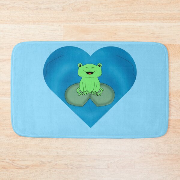 Item preview, Cute Frog On Lilypad Heart designed and sold by KayKayDesigns-.