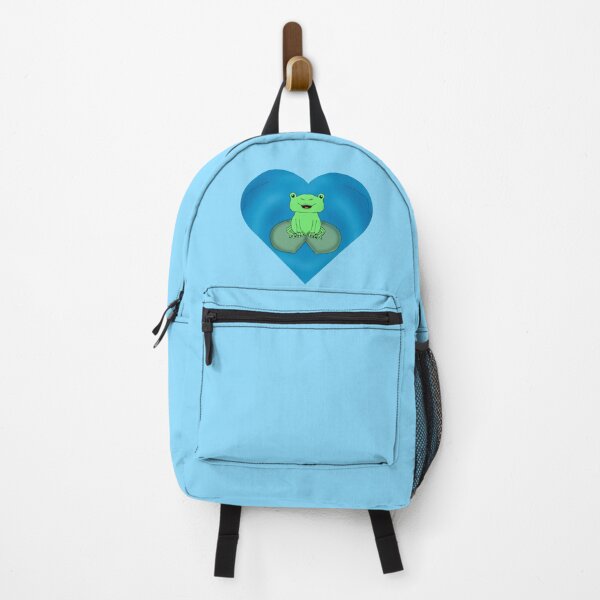 Item preview, Cute Frog On Lilypad Heart designed and sold by KayKayDesigns-.