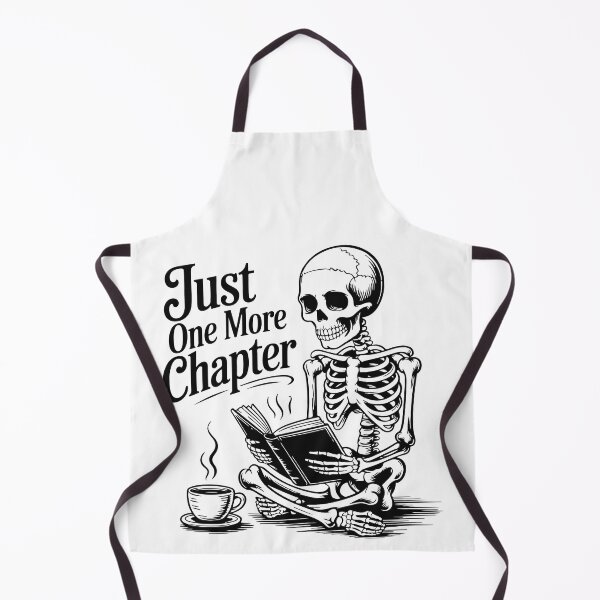 Item preview, "Just One More Chapter" Skeleton Book Lover Coffee Tee designed and sold by DMNindustries.