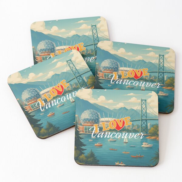 Item preview,  Greetings from VANCOUVER | CANADA - Modern Colorful City View designed and sold by Earth Celebration Designs.