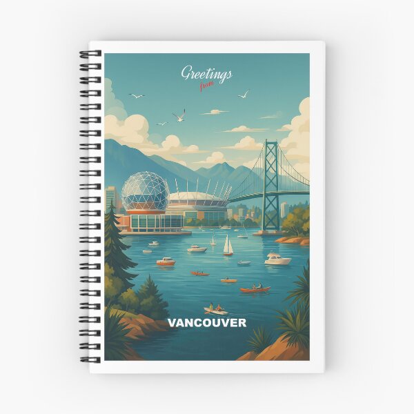 Item preview,  Greetings from VANCOUVER | CANADA - Modern Colorful City View designed and sold by Earth Celebration Designs.