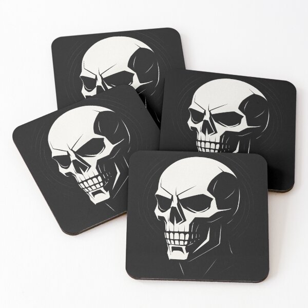 Item preview, Deathproof - Edgy Skull Art – Gothic Punk Rebel Design in Black & White designed and sold by Sovr.