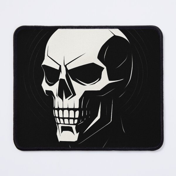 Item preview, Deathproof - Edgy Skull Art – Gothic Punk Rebel Design in Black & White designed and sold by Sovr.