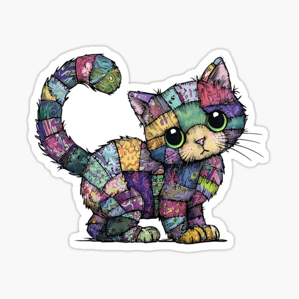 Artikel-Vorschau von Patchwork Cat, designt und verkauft von Sacred-Circle.