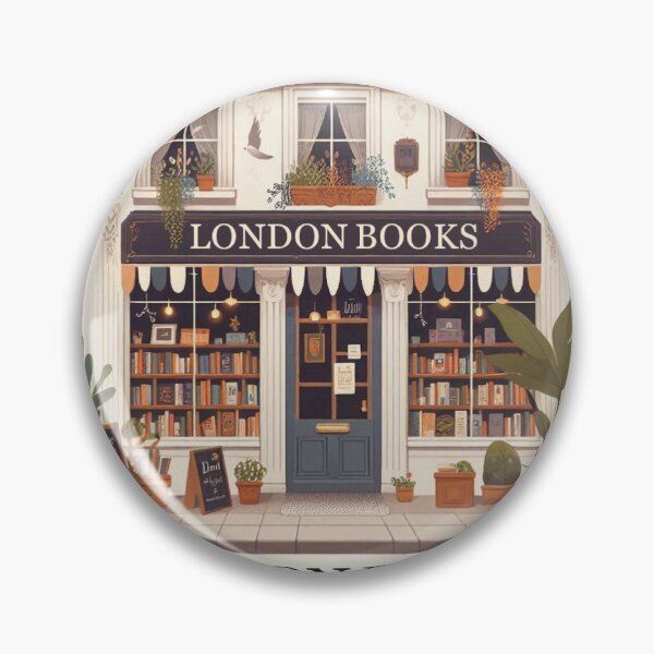 Item preview, London Bookstore Pattern – Vintage Book Lover  designed and sold by MAGICKEY2024.
