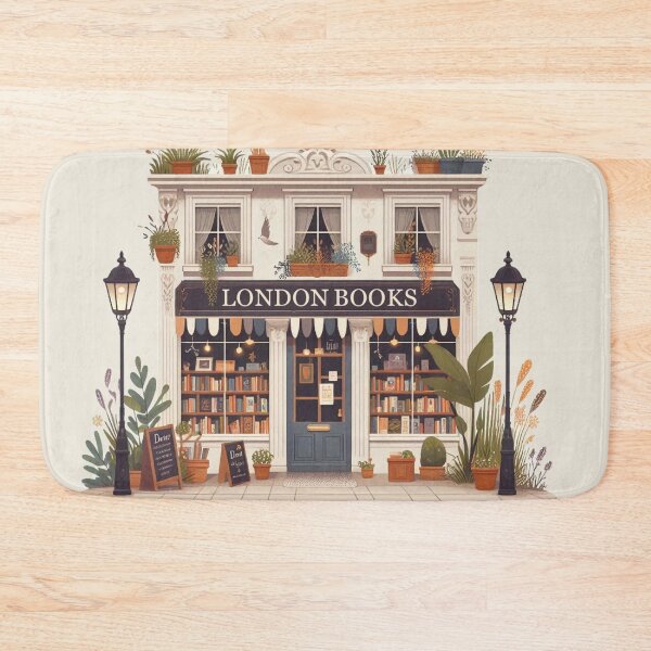 Item preview, Patrón de librería londinense: amante de los libros vintage designed and sold by MAGICKEY2024.
