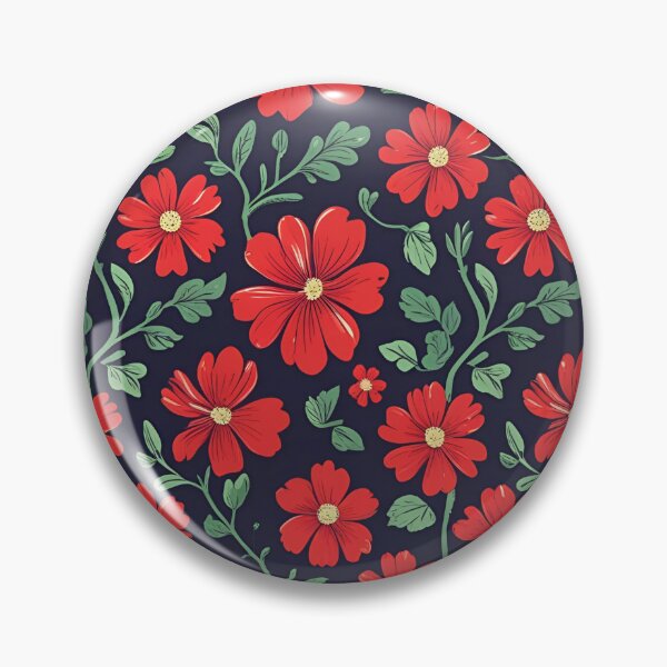 Item preview, Pretty Red Flower Pattern designed and sold by IslaKarisArt.